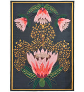 Floral Rug with colorful blooming patterns.